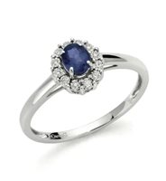 Anello Donna Oro Donna Luce in Oro bianco Zaffiro LAZ10093.006